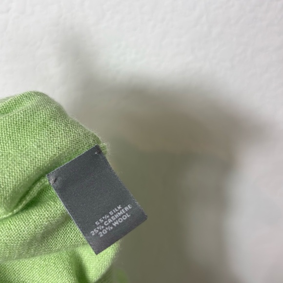 NEIMAN MARCUS THE CASHMERE COLLECTION LIGHT GREEN WOMEN SWEATER & TANK LARGE - Picture 5 of 9